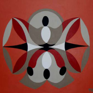 Zonder lijnen - oranjerood